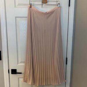 Banana Republic Blush Pink Pleated Maxi Skirt - 12P
